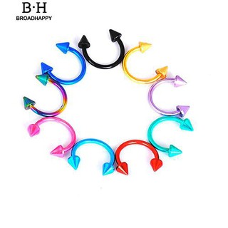 Broadhappy Earring Nose Lip Nipple Horseshoe Ring Body Piercing Circular Barbell