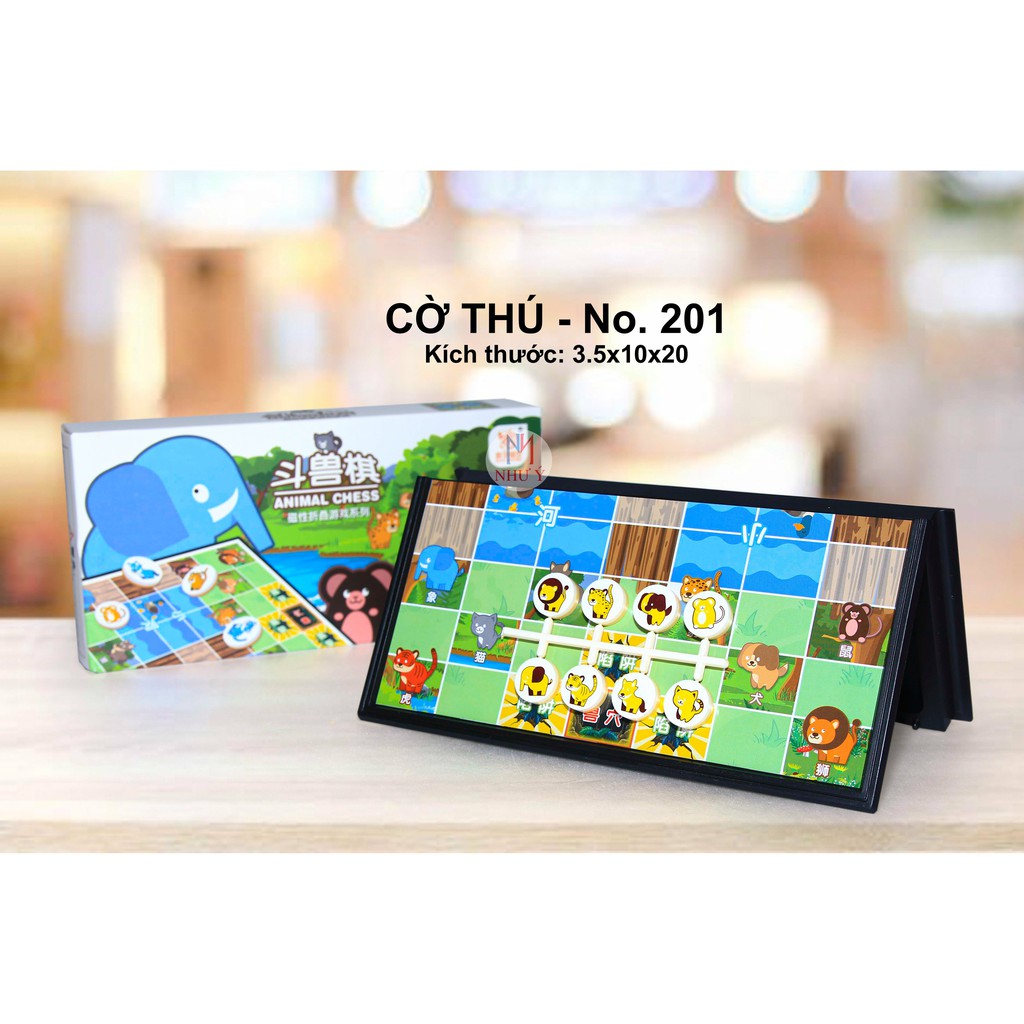 CỜ THÚ - Bàn Nhựa có hít nam châm tặng CỜ TƯỚNG BẢN MINI