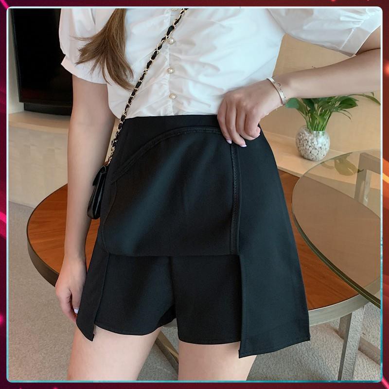 Quần Sooc Nữ Giả Váy Chữ A xẻ tà , Quần Short giả váy chữ a ngắn - mẫu xẻ tà | BigBuy360 - bigbuy360.vn
