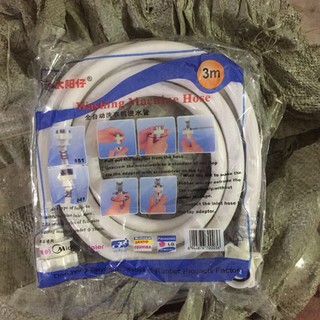 Dây cấp nước máy giặt một đầu vít, một đầu ren dài 3 mét