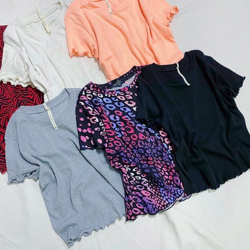 Áo thun crop top form ôm xuất khẩu F21 | BigBuy360 - bigbuy360.vn