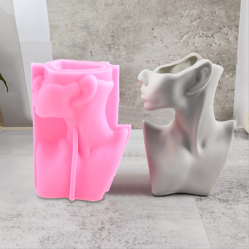 Khuôn Silicone Làm Chậu Hoa Sen Đá Resin