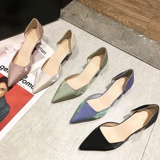 Giày nữ, cao gót, mũi nhọn, gót nhỏ, dễ kết hợp, phù hợp cho mùa hè, mẫu mới nhất