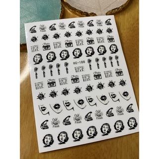 Sticker dán móng nghệ thuật độc lạ/ cô gái 1