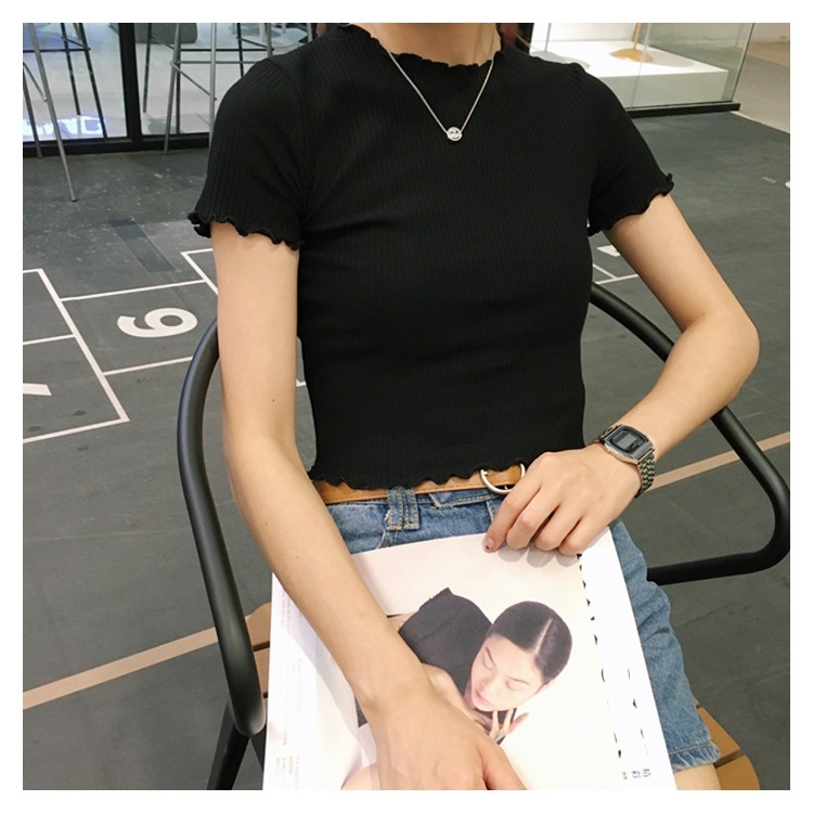 áo croptop thun gân