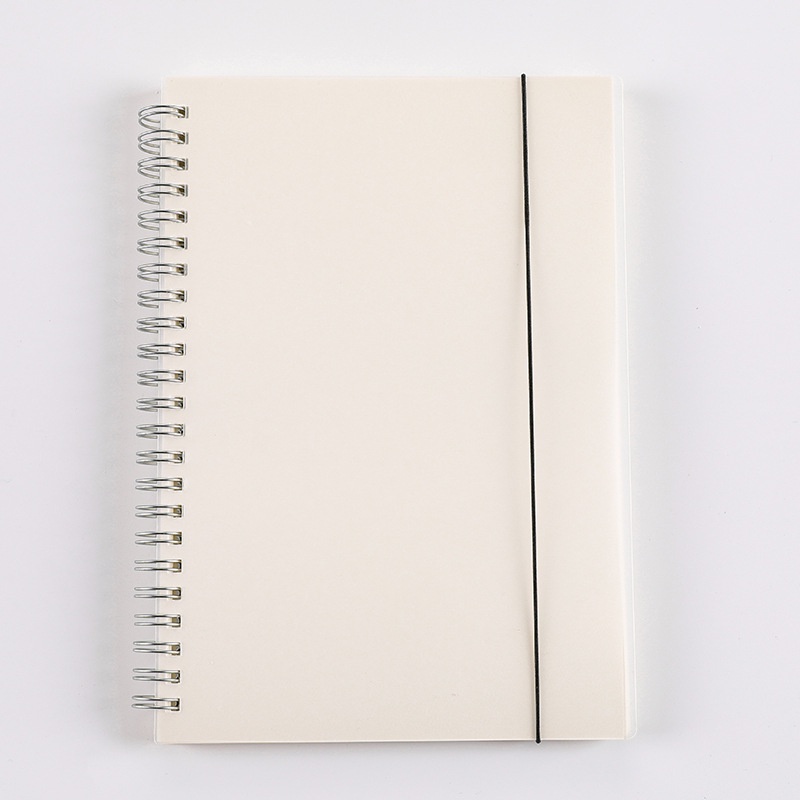 Sổ tay gáy xoắn lò xo B5_A5_A6 160 trang bìa trong suốt chống nước chất giấy siêu đẹp Bullet Journal - Plas