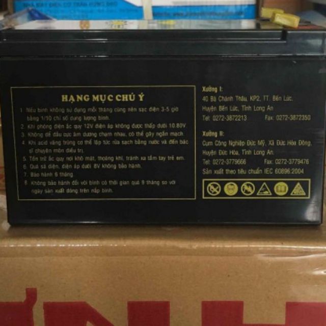 Bình ắc quy xe ô tô điện trẻ em 12v