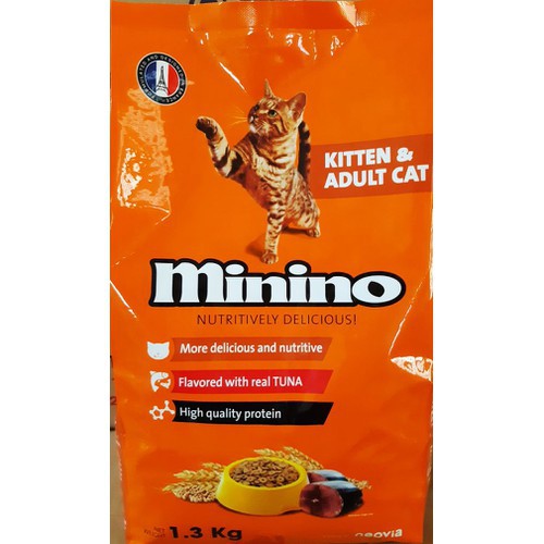 Thức ăn cho mèo con MININO 1.3kg (dùng được cho cả mèo con và mèo trưởng thành)