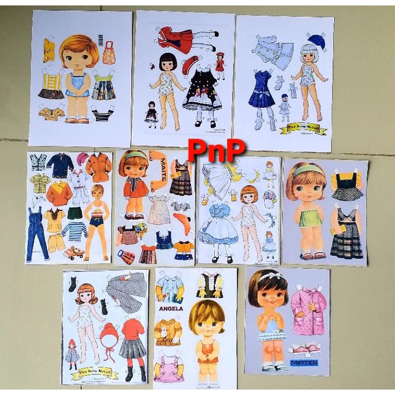 Búp bê giấy TiNy set 10 mẫu mã 2678