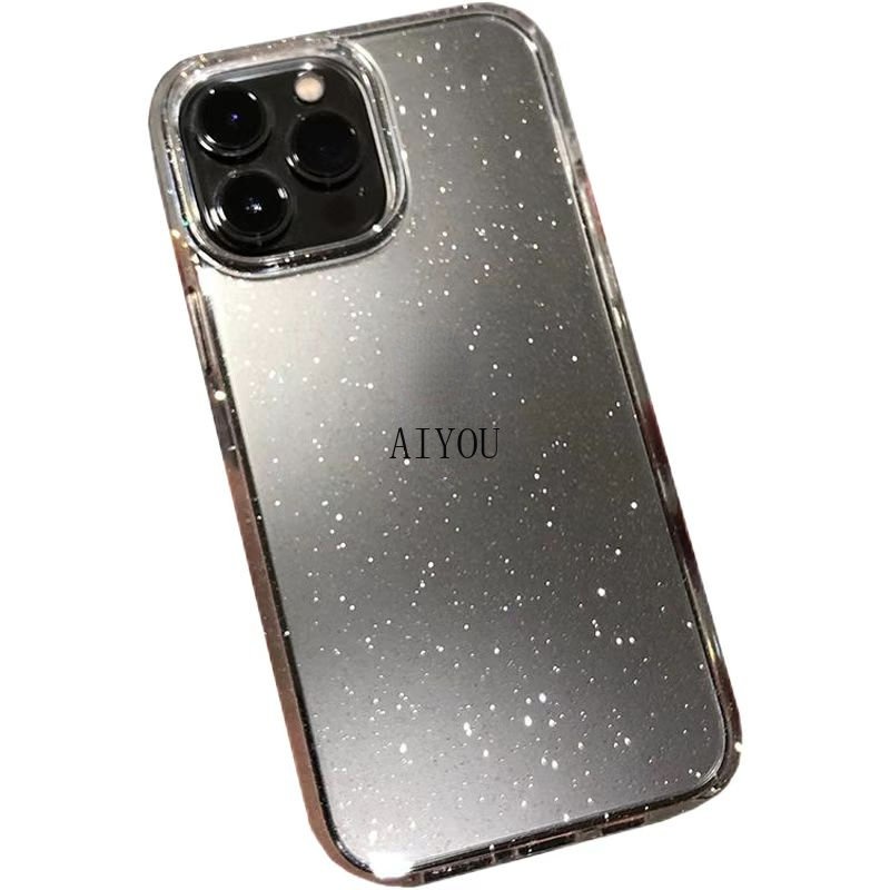 Ốp Điện Thoại Mềm Trong Suốt Lấp Lánh Hai Lớp Cho iPhone 15 14 Pro Max iPhone 13 11 12 Pro Max XR XS Max 7 8 Plus SE 3