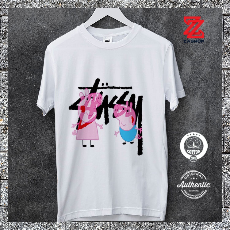 thanh lý Áo Thun Nam P.e.p.p.a P.i.g_28 Zashop mẫu mới 2021 hấm hút mồ hôi hình in sắc nét không xù lông
