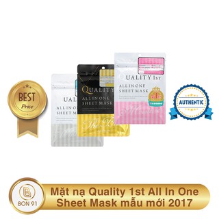Mặt nạ quality 1st all in one sheet mask mẫu mới 2017