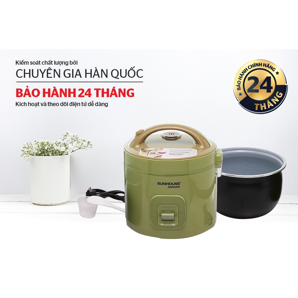 [Mã ELHADEV giảm 4% đơn 300K] Nồi cơm điện 1.8L SUNHOUSE MAMA SHD8665G