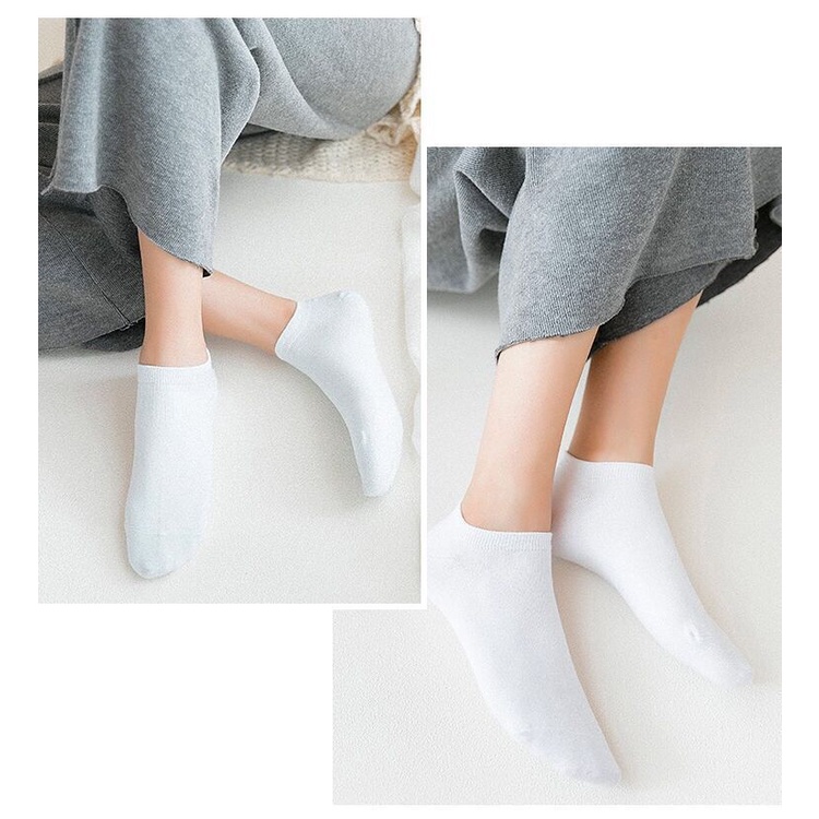 Tất Trơn Cổ Ngắn Thời Trang Cao Cấp Vớ UNISEX Chất Cotton 100% Co Giãn Thấm Hút Hàng Quảng Châu Cao Cấp