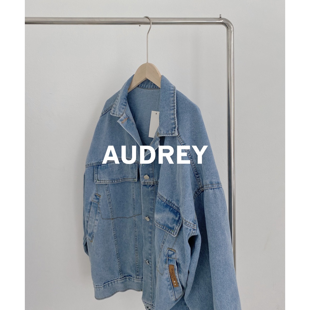 K2933 Áo denim jacket kiểu dáng vintage form oversized AUDREY