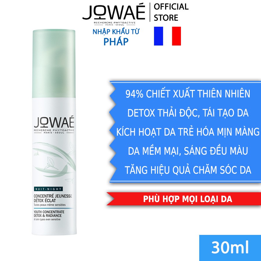 Serum Trẻ Hóa Thải Độc JOWAE Detox Thải Độc Cho Da - Mỹ Phẩm Thiên Nhiên Nhập Khẩu Pháp 30ml