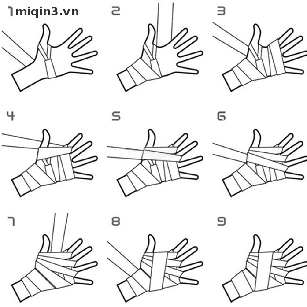 Băng đai quấn cổ tay cotton hỗ trợ tập boxing MQ3