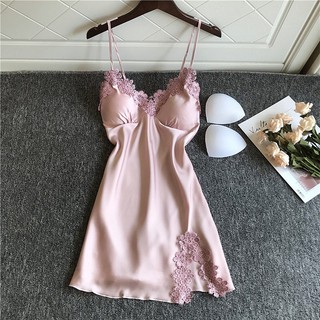 váy ngủ lụa satin