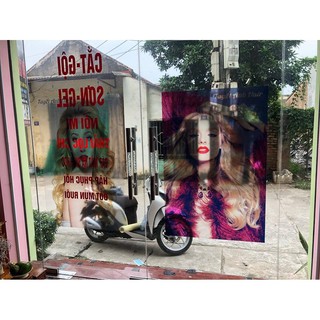 DECAL TRONG DÁN CỬA KÍNH CỬA HÀNG TÓC