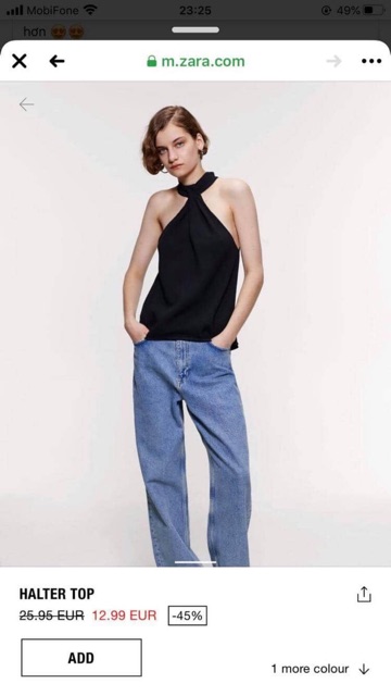 Áo top zara authentic