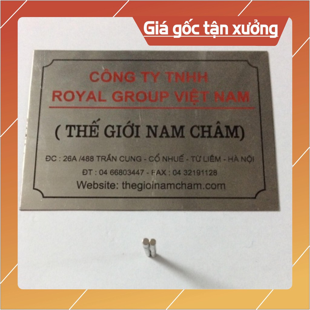[Xả Kho] Nam chân viên 2x2mm, loại nam châm trắng đất hiếm siêu nhỏ