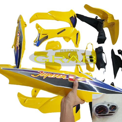 Bộ dàn áo xe JUPITER V Nhựa nguyên sinh ABS Màu Vàng