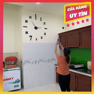 [SALE SOCK] - ĐỒNG HỒ SIÊU TO - HÀNG LOẠI 1 - PHONG CÁCH CHÂU ÂU - ĐỒNG HỒ DÁN TƯỜNG