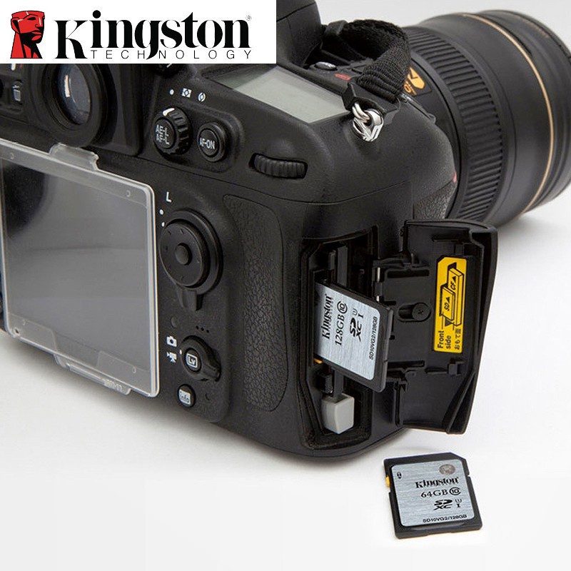 Thẻ Nhớ Kingston 64GB 32GB 16GB Class10 SD Cho Máy Ảnh