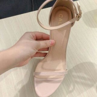 Cao gót sandanl đế đỏ nude 11_12p