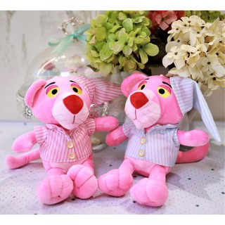 Báo hồng bông pink pather mặc áo ngủ G3B2 gấu bông 30cm