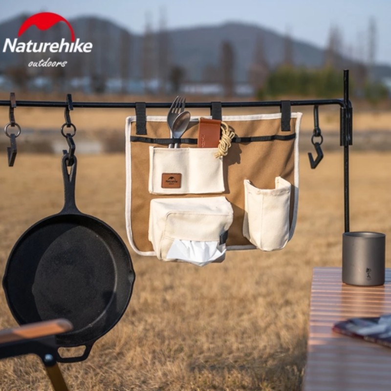 [CHÍNH HÃNG] Túi Treo Canvas Dạng Ngang Đựng Đồ Dã Ngoại Chia Ngăn Glamping Naturehike NH20PJ125