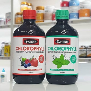 Nước diệp lục Chlorophyll Swiss bạc hà, dâu - ÚC