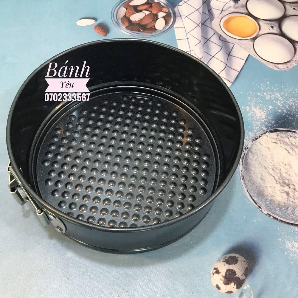 Khuôn tròn đế rời chống dính có khóa
