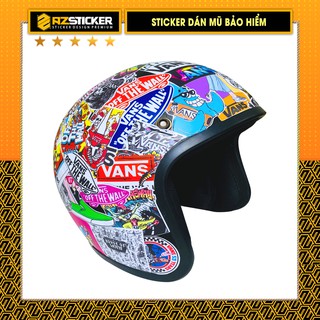 Sticker Trang Trí Nón Bảo Hiểm | Sticker PVC Chống Thấm Nước , Chống Bay Màu