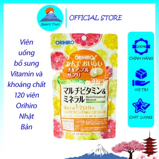 [Orihiro] Viên bổ sung Vitamin và khoáng chất Orihiro dạng túi 120 viên - Giá tốt - Hàng chính hãng