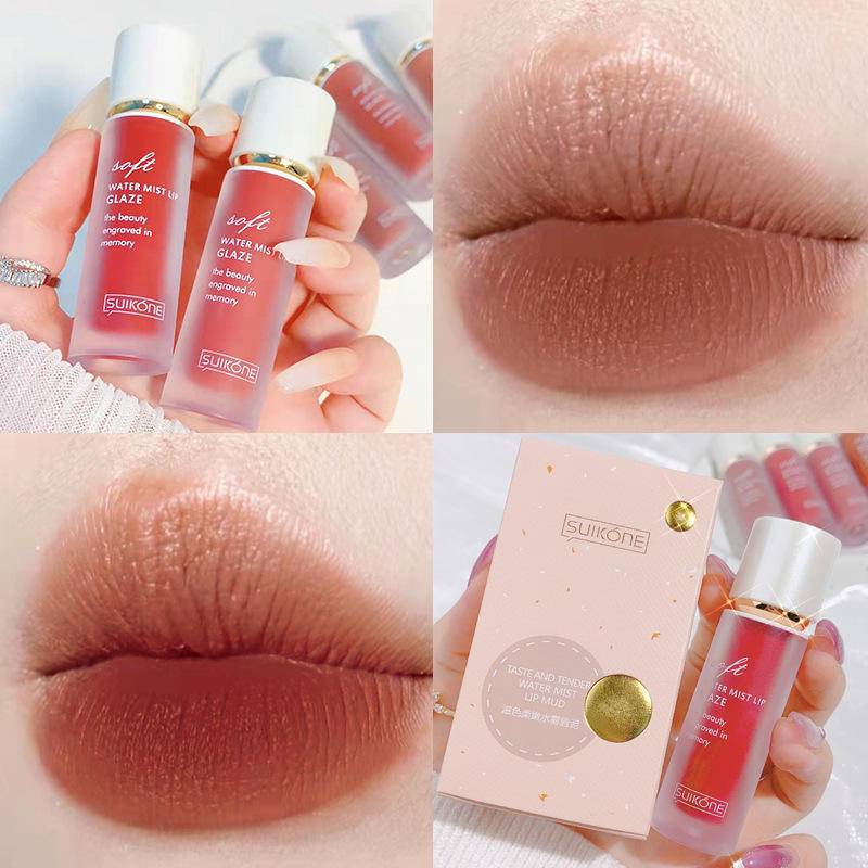 Son môi SUIKONE lâu trôi với 6 màu lựa chọn