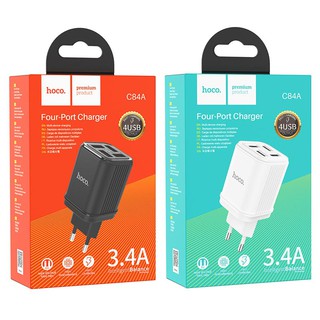 Cốc sạc hoco 4 cổng usb C84 sạc cùng lúc 4 thiết bị 3.4a chống cháy nổ