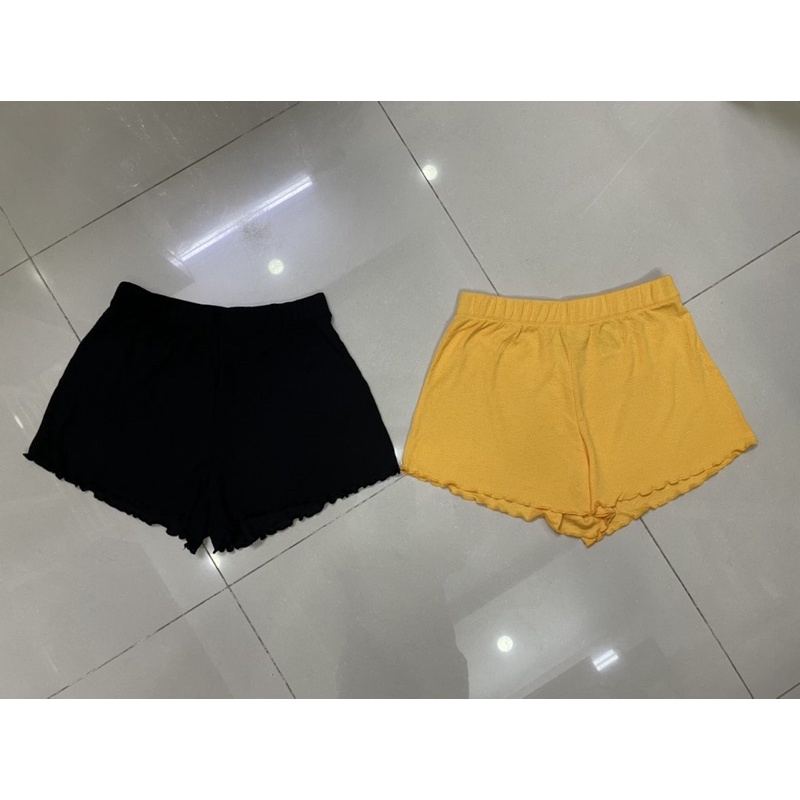 quần short ống rộng thun dệt kim H&amp;M xuất dư xịn