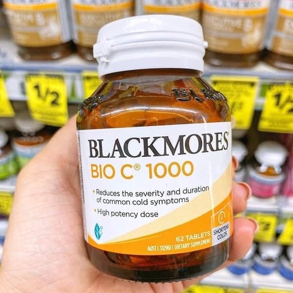 Viên Uống Hỗ Trợ Nâng Cao Sức Khỏe, Tăng Cường Hệ Miễn Dịch Và Làm Đẹp Da - Blackmores Bio C 1000mg - 62/150 viên