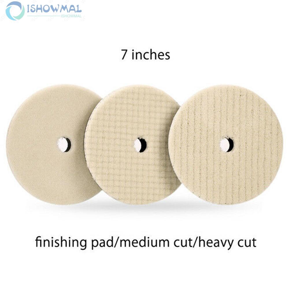 Miếng len đánh bóng gạch men/đá màu trắng 3/5/6/7 inch