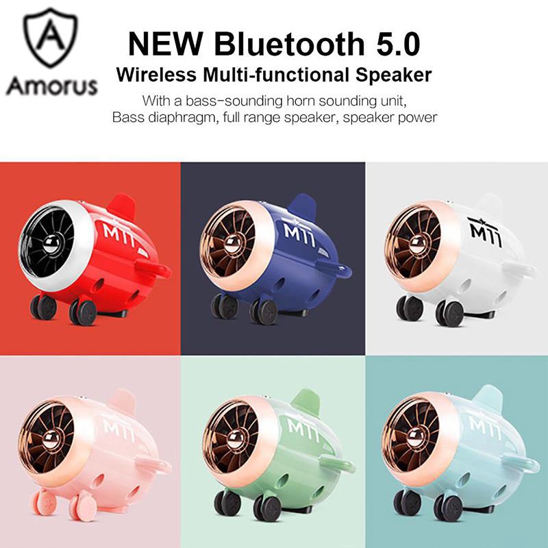 Loa Bluetooth không dây Amorus hình máy bay độc đáo chất lượng cao