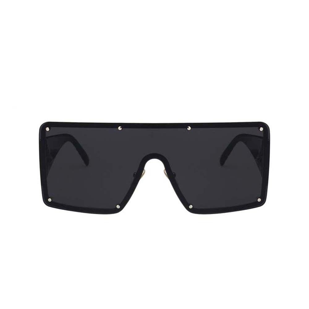 Kính Mát Gọng Vuông Lớn Màu Xanh Dương Gradient Thời Trang Cho Nữ