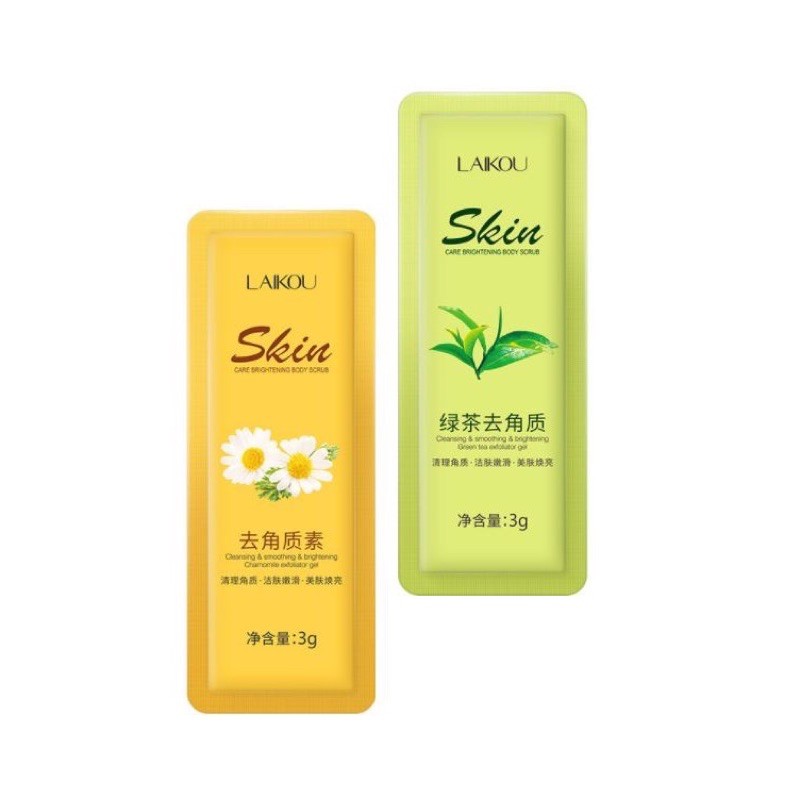 Set 2 gói tẩy da chết hoa cúc và trà xanh | BigBuy360 - bigbuy360.vn