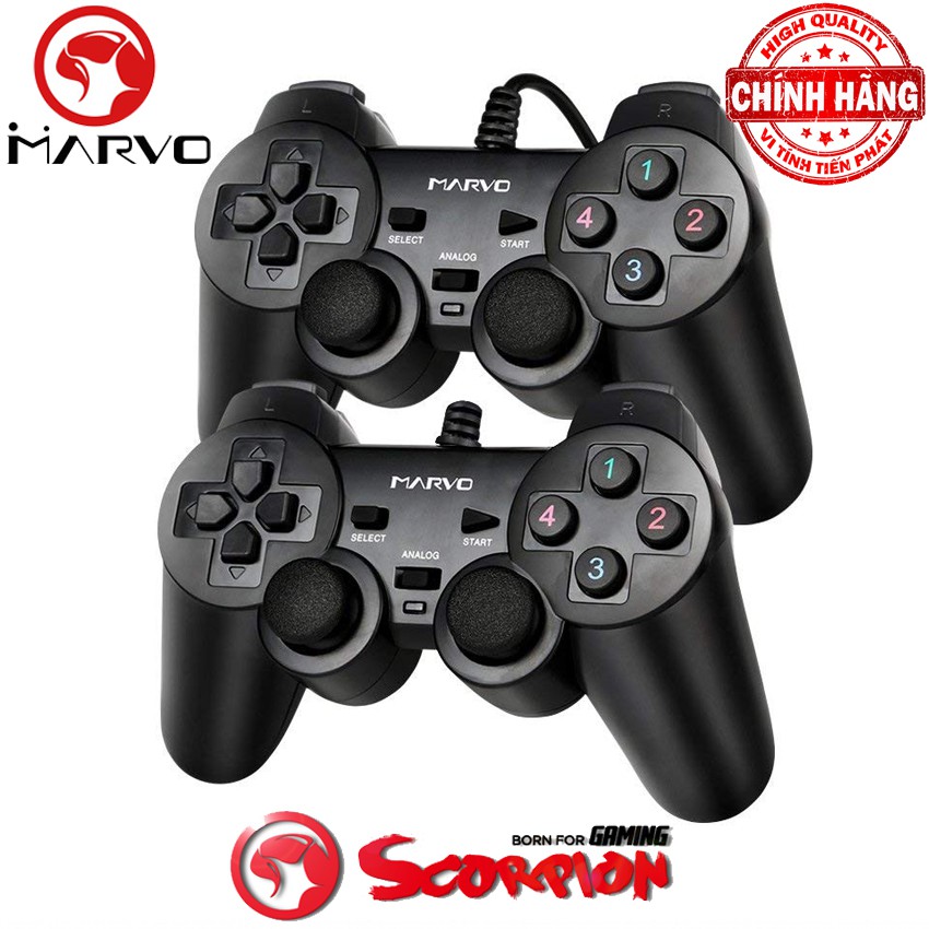 Tay cầm chơi game đôi rung Marvo GT-007 cổng usb