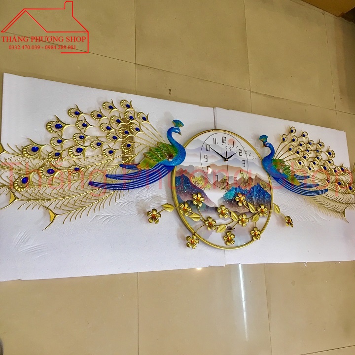 Đồng Hồ Treo Tường Chim Công Uyên Ương TP-031-1 )