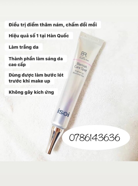 [DUTY FREE] KEM ISOI HỖ TRỢ GIẢM NÁM &amp; TÀN NHANG BLEMISH CARE SPOT