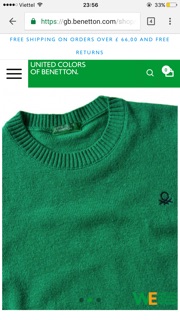 Áo len Benetton bé trai dư xịn