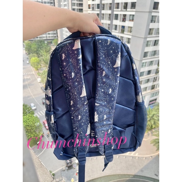 Balo Smiggle Disney bản limited hoạ tiết Tiên cá, Cinderella, spiderman siêu nhẹ cho học sinh cấp 1-2