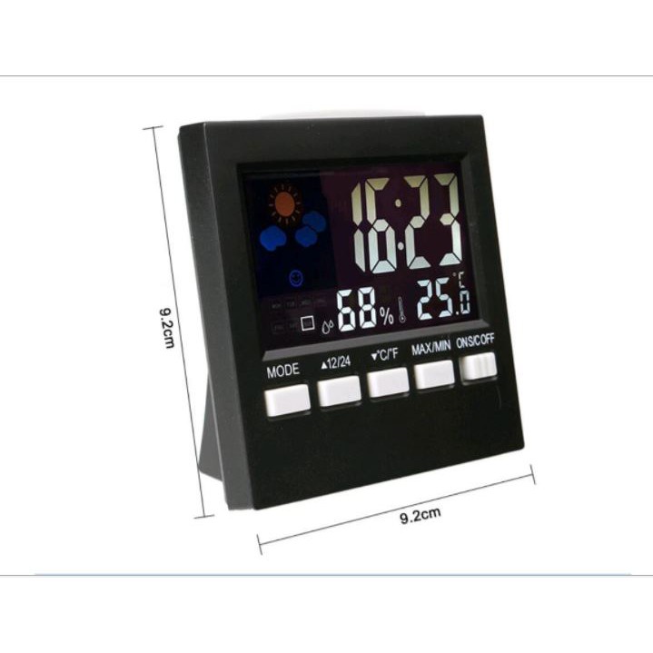 Đồng hồ để bàn LED đồng hồ đo Nhiệt độ Độ ẩm ,Báo thức 2159T -dc3611