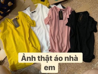 Áo cổ tim vải xược